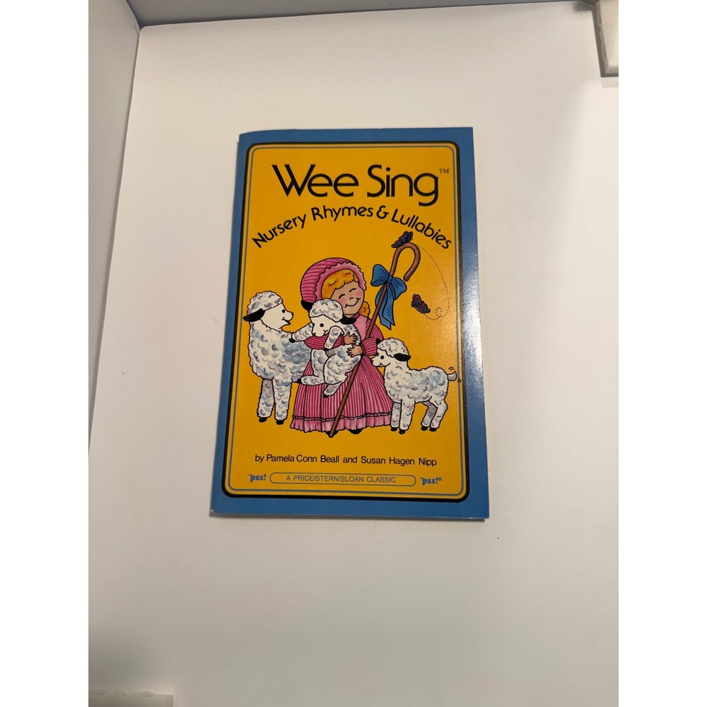 Wee Sing Nursery Rhymes & Lullabies Book Kids Yellow Vintage Songbook Lyrics